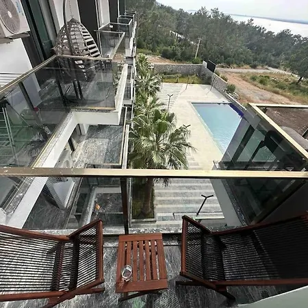 New Perfect Flat With Balcony Sea View Didim